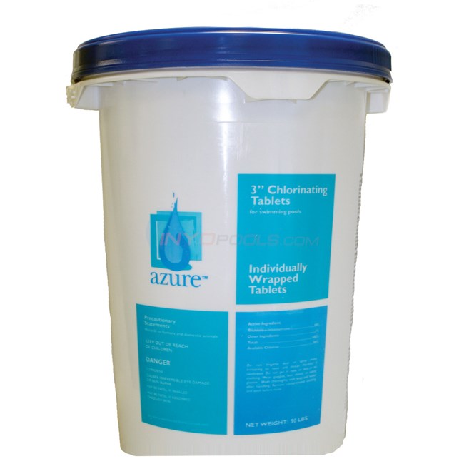 3 inch Stabilized Chlorine Tablets, 25 lb. pail - NC140