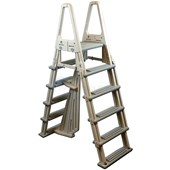 Confer Plastics Heavy Duty A-Frame Ladder, Beige & Grey - 7000X