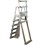 Confer Plastics Heavy Duty A-Frame Ladder, Beige & Grey - 7000X