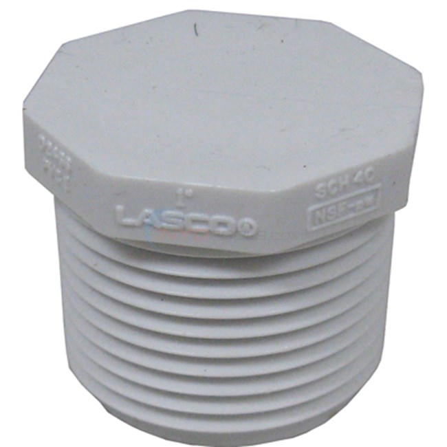 Lasco Fluid Distribution Plug, 1" Mpt (450-010) - 7134-0