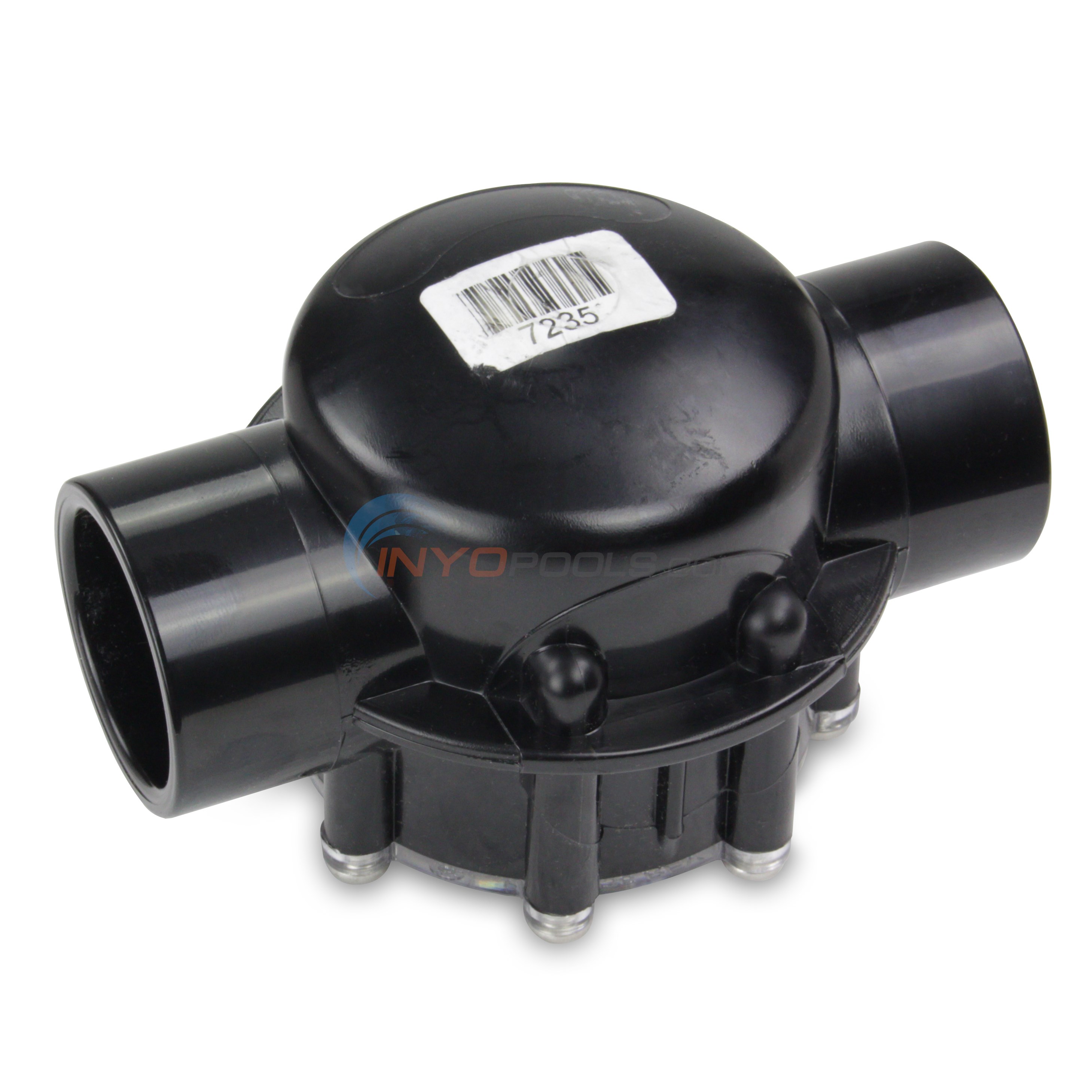 Jandy Check Valve, Jandy/Zodiac, 1-1/2" Slip/2" Spigot, 180 degree - 7235