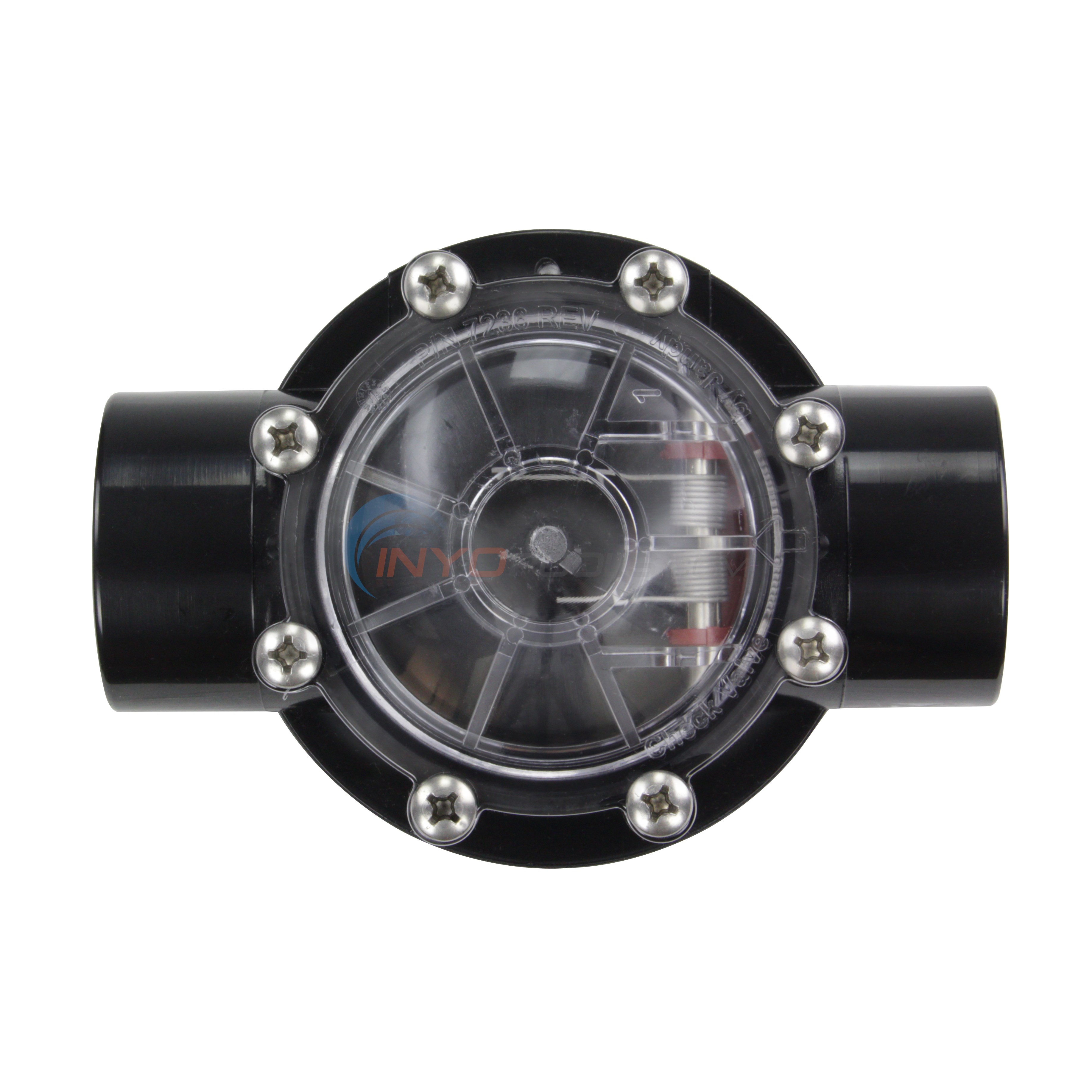 Jandy Check Valve, Jandy/Zodiac, 1-1/2" Slip/2" Spigot, 180 degree - 7235