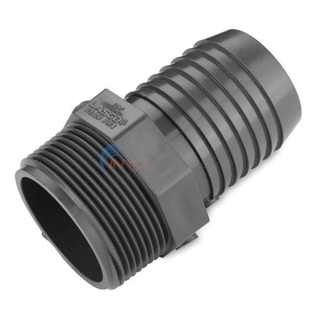 Lasco Fluid Distribution Hose Adapter, 1-1/2" MPT x 1-1/2" Barb - 1436-015