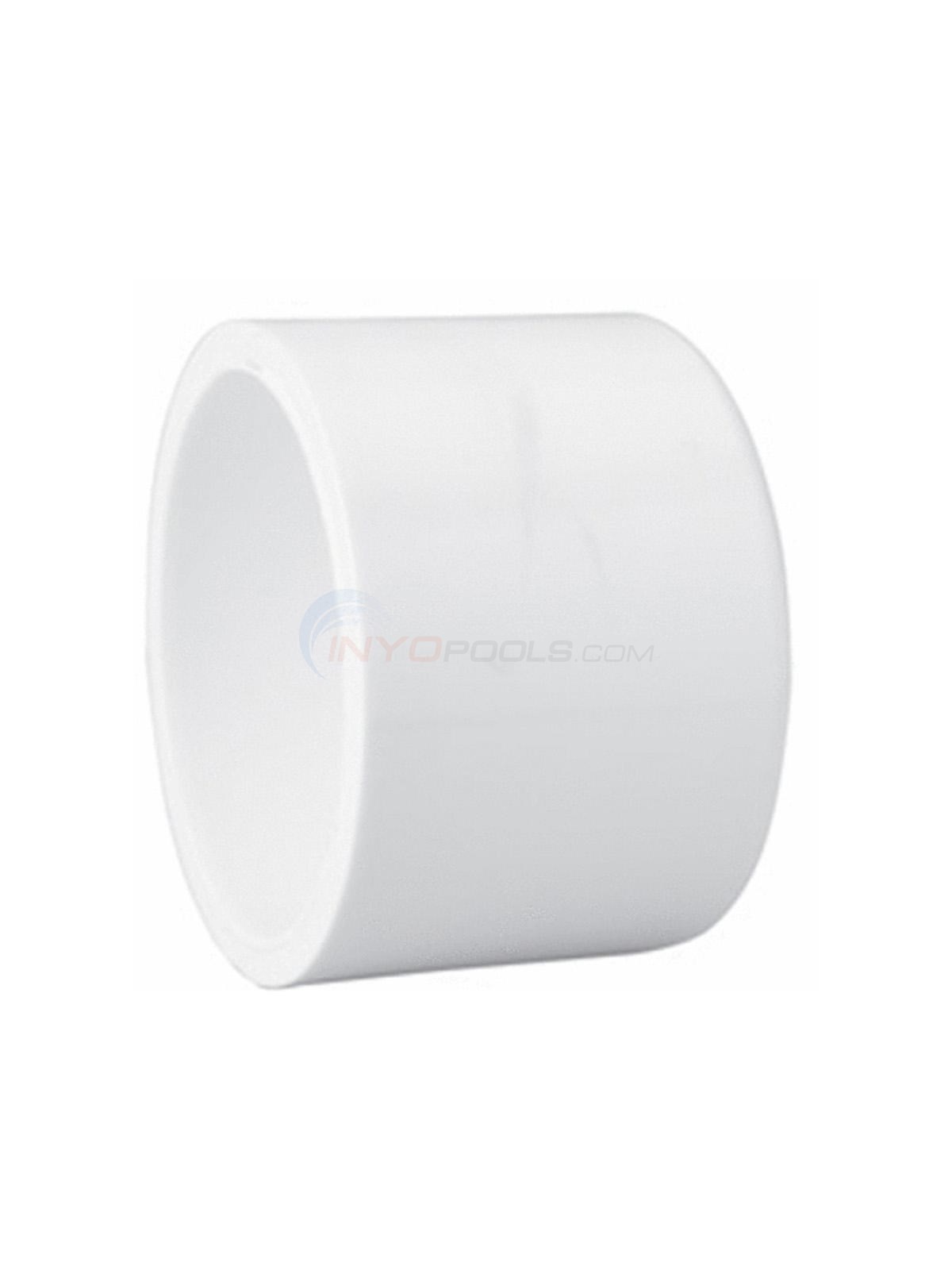 Lasco SCH40 White PVC Cap, Slip for 21/2" Pipe 447025