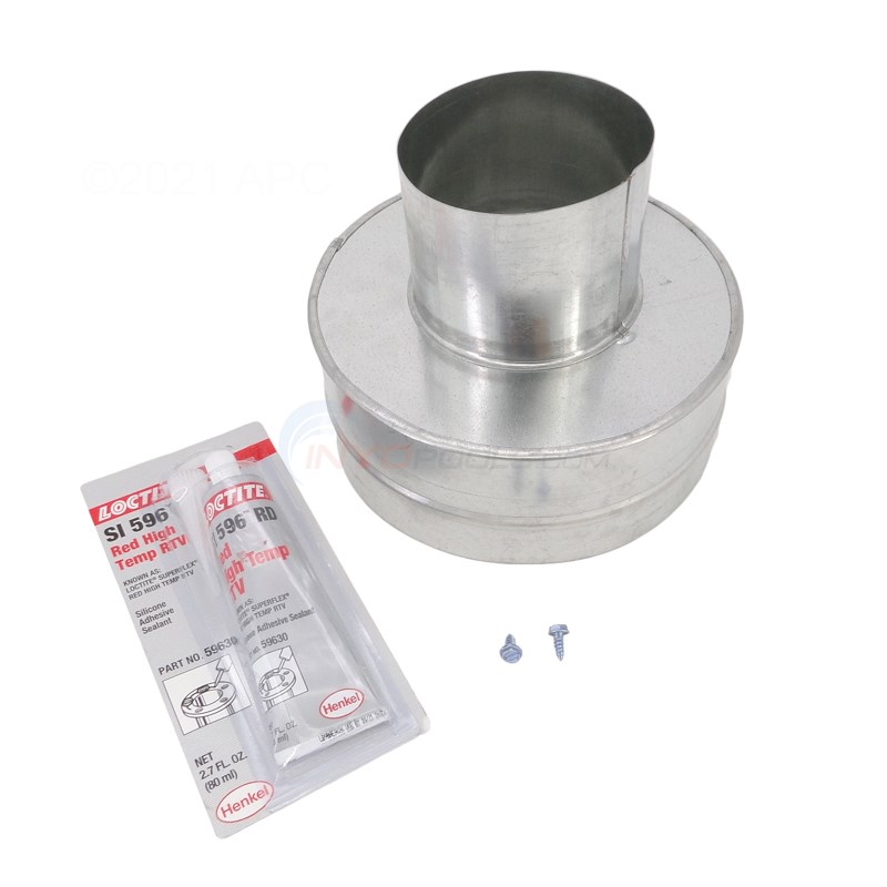 Metal Flue Collar 4" x 8"