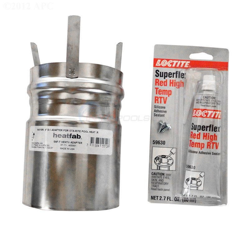 Pentair (Sta-Rite) Appliance Adapter, Stainless Steel - Heat-Fab Venting