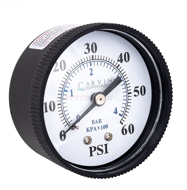 Jacuzzi Carvin Back Mount Pressure Gauge
