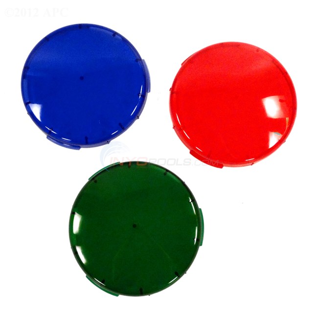Pentair Plastic Snap-on Color Lens Kit(blue, green, red) - 78900100