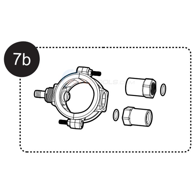 Jandy TruChlor Off-Line Hose Clamp Accessory For Hard Pipe - R0966700