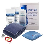 15 ft. x 30 ft. Oval Solid A/G Winter Pool Cover Kit - 8 Year
