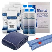 Winter Pool Cover Kit for 30' x 50' Rect Inground Pool - 8 Year