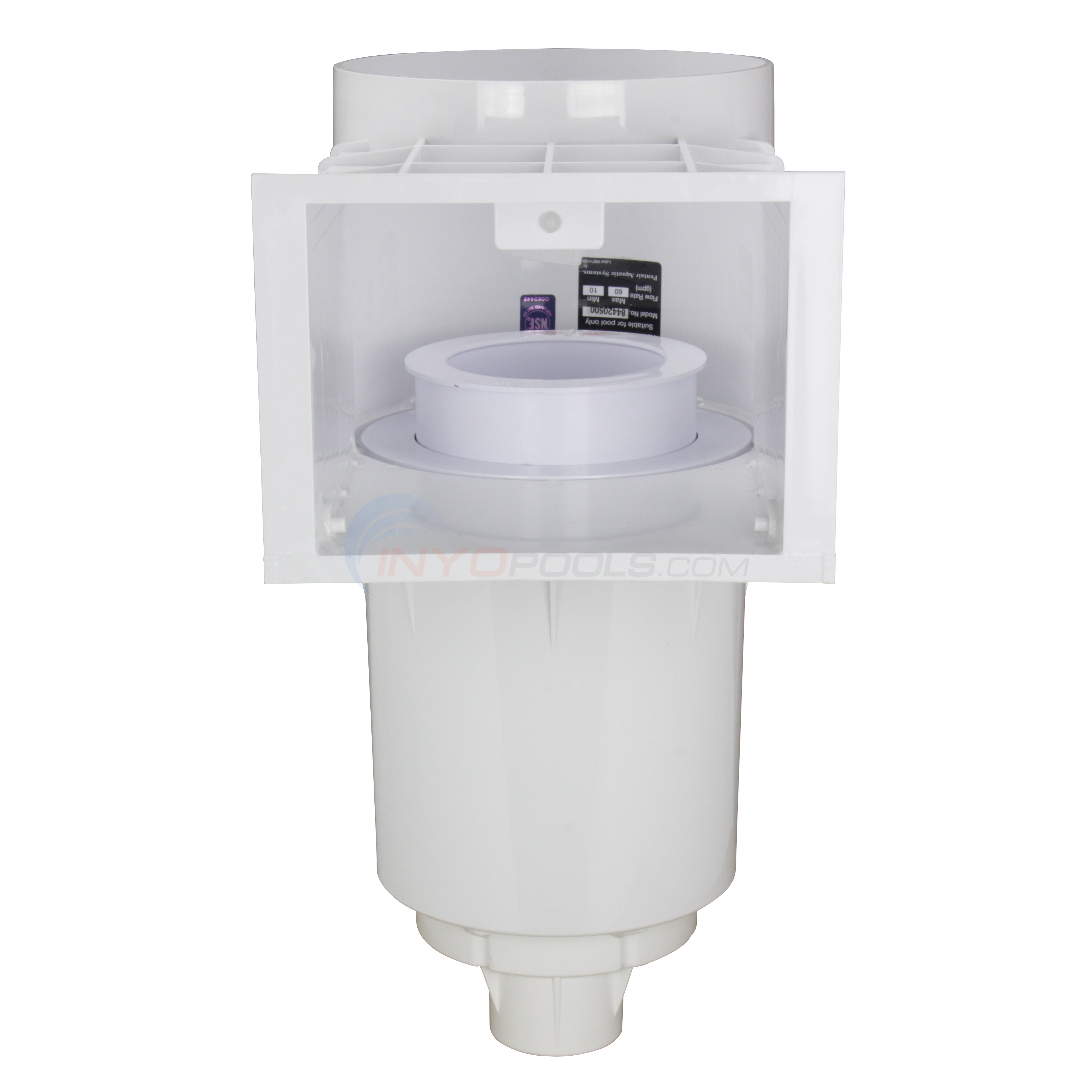 2 In. Female Skimmer with equalizer valve and circular weir