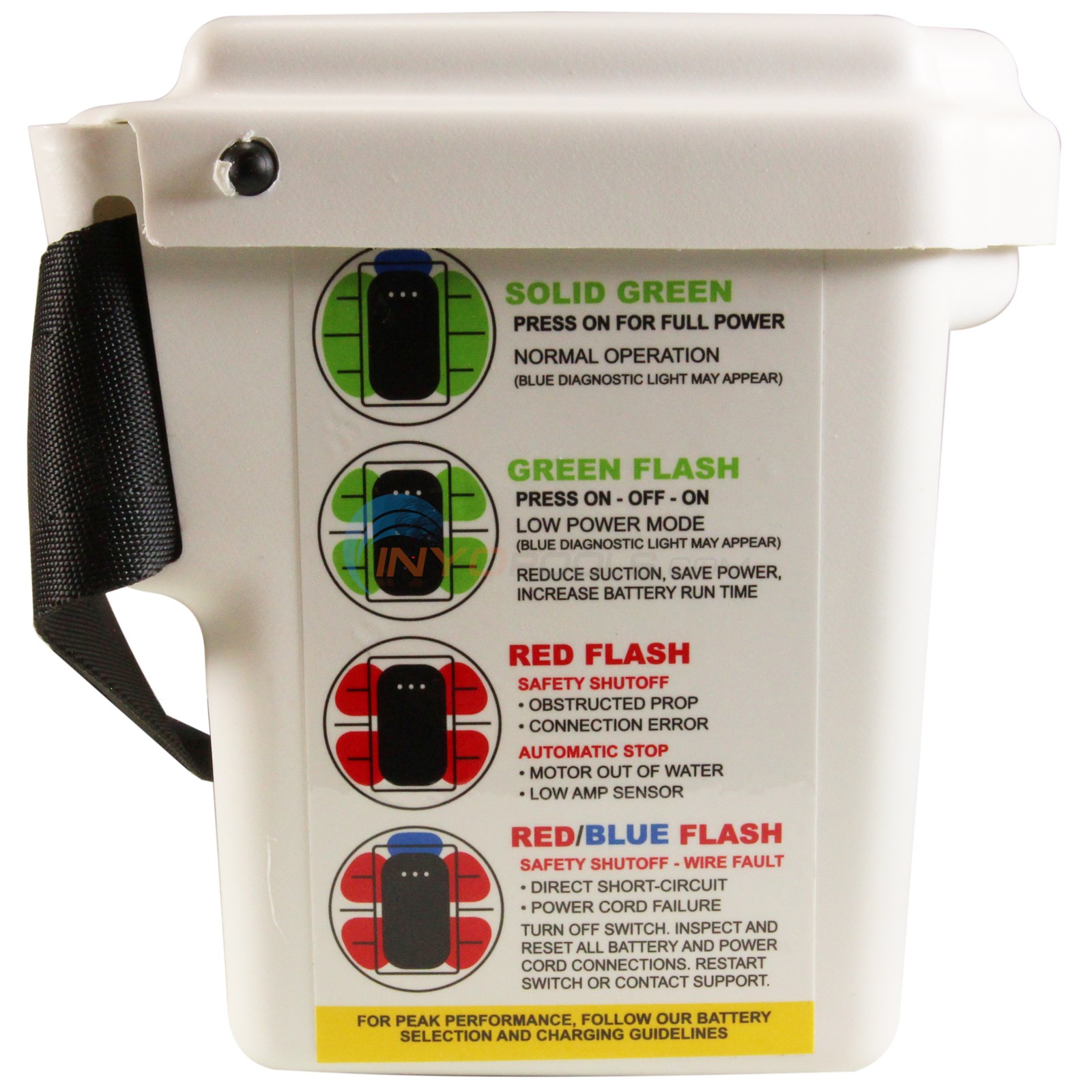 HammerHead Hammer-Head® REMORA™ Portable Pool Vacuum - XR1600 1-Year Limited Warranty