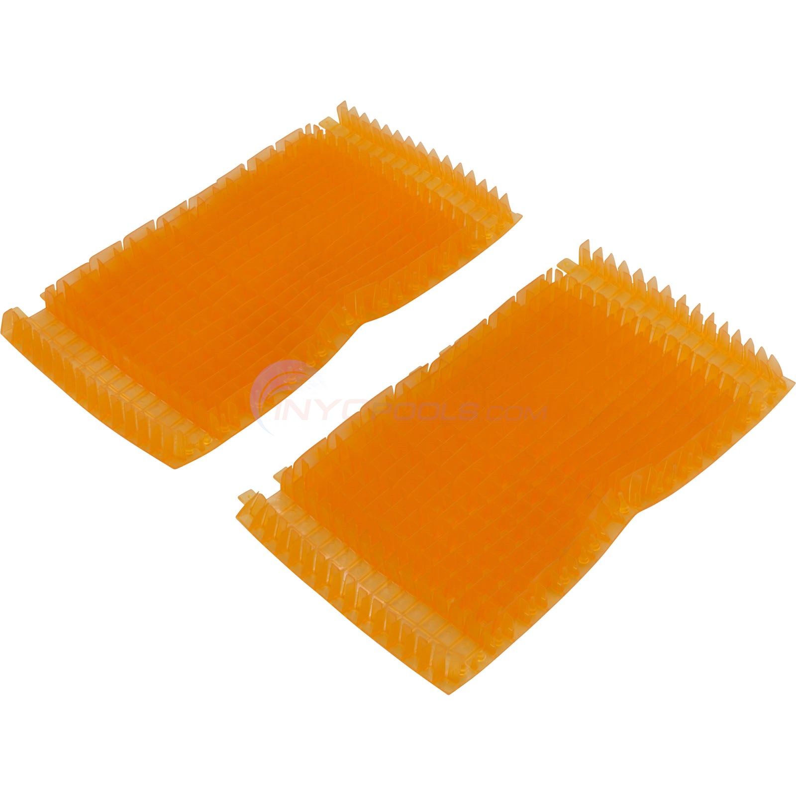 PVC Brush, Maytronics Dolphin Wave 65, Clear Orange, Qty 2 - 6101543-R2
