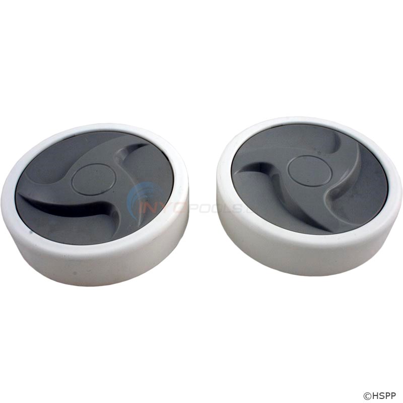REAR With BEARINGS, NUTS & HUBCAPS GRAY AFTER 6-06