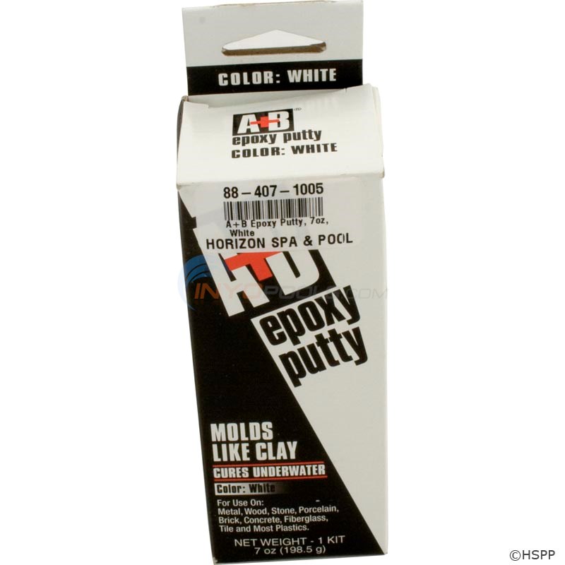 A+B Epoxy Putty, 7oz, White (9904H)