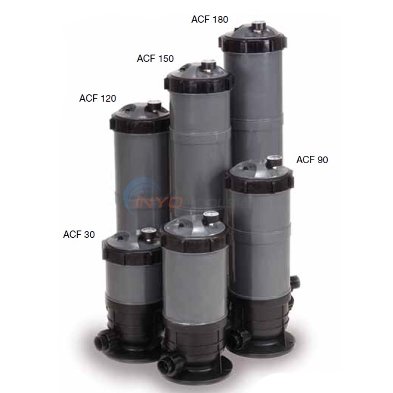COMPLETE CARTRIDGE FILTER, ACF 90, 90 SQ FT, 90 GPM, 1-1/2