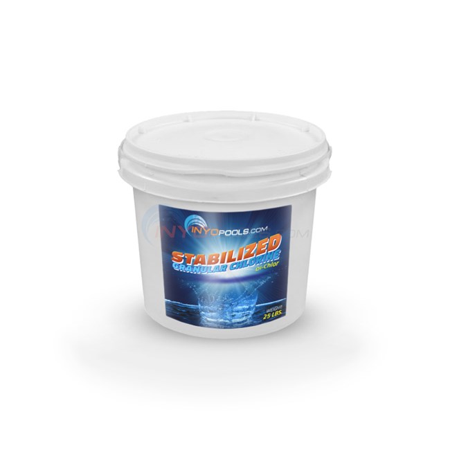 Stabilized Granular Chlorine for Pools and Spas, 25 Lbs. - P56025DE