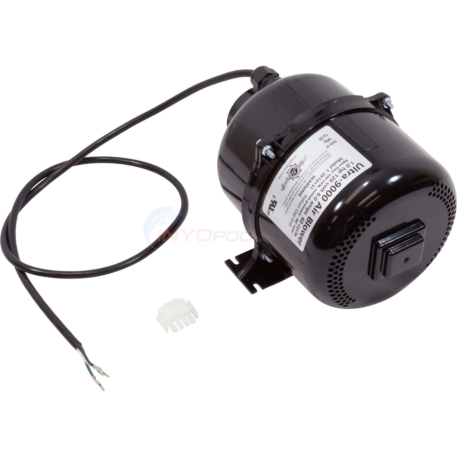 Ultra 9000 Spa Blower 1HP 110V W/4-Pin Amp Plug (3910101)