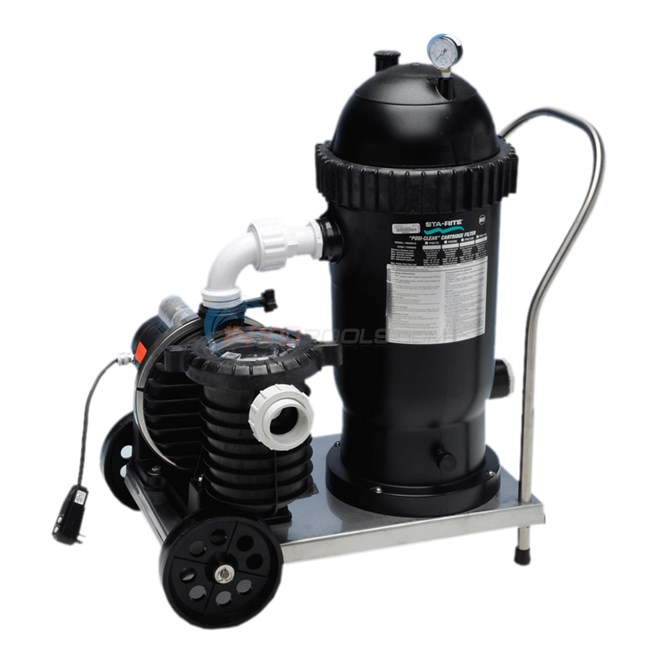 Aladdin APC Scamp Portable 75 Sq. Ft. Cartridge Filter System With .75 HP Pump and Cart - APC725