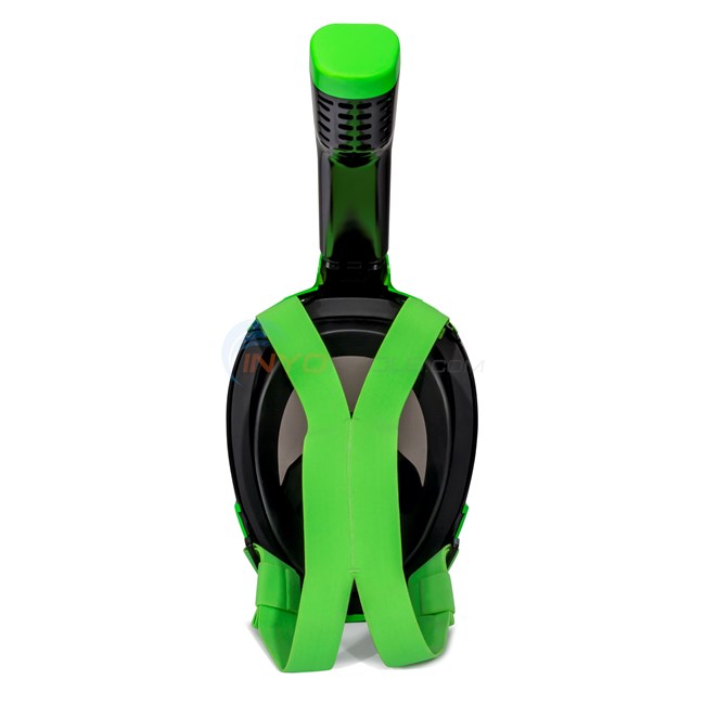 Aqua Leisure Calypso Full Face Snorkel Mask Adult Green & Black Large/X-Large - AQM20745GR