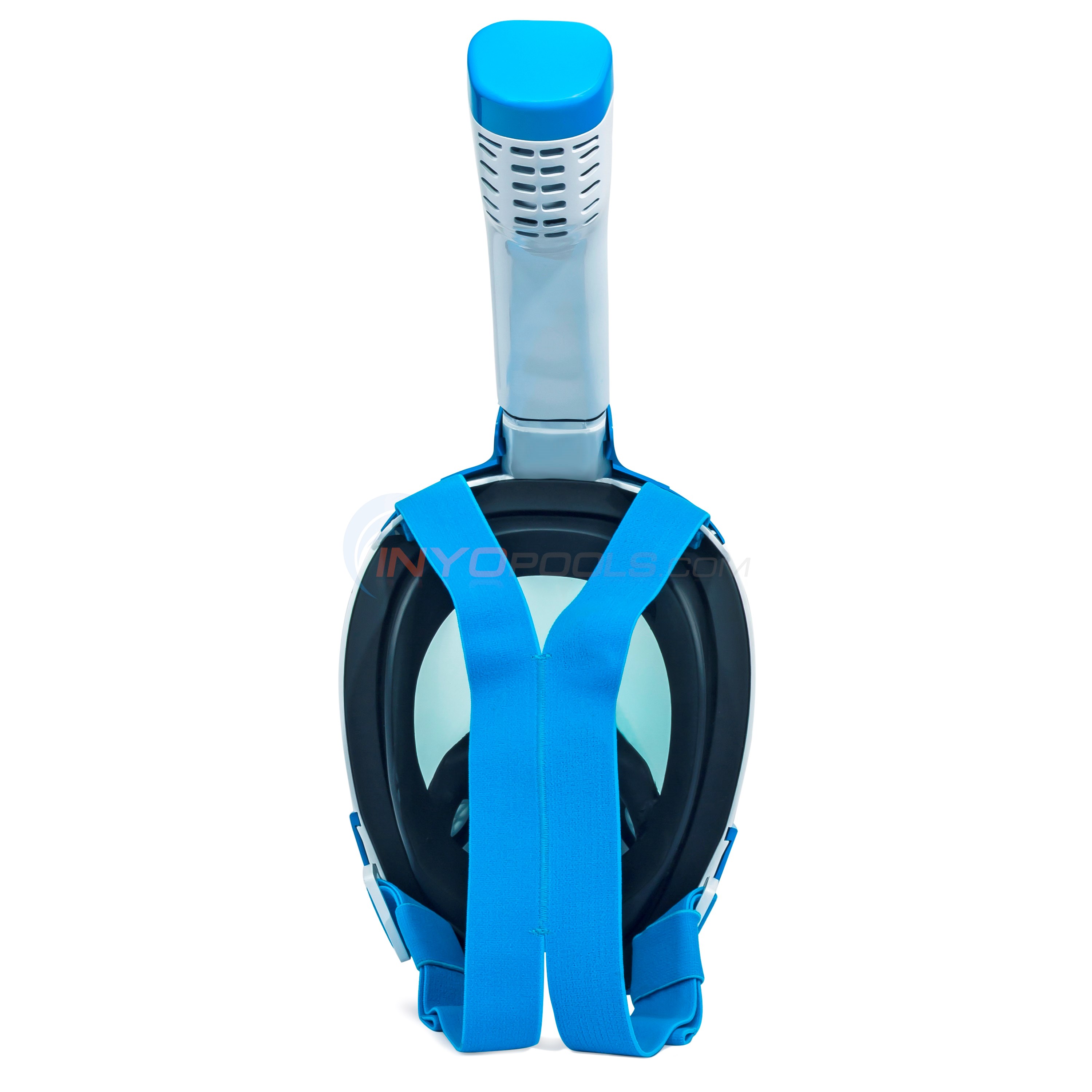 Calypso Full Face Snorkel Mask Adult White & Blue Small/Medium