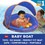 Aqua Leisure SwimSchool Infant Baby Pool Float with Play Activity Toys - Blue/Orange - AZB17357BL