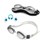 Aqua Leisure Dolfino Pro Stratus Silicone Swim Goggles - Clear/Smoke - AZG14862GY