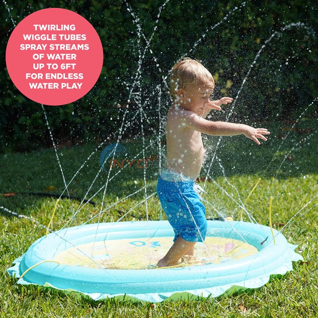 Aqua Leisure Learn & Play Sprinkler Splash Mat with Wiggle Tubes - AZI20369