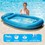 Aqua Leisure Aqua Comfort Water Lounge, X-Large, Inflatable Pool Float with Headrest & Footrest, Bubble Waves - AZL11310WA