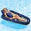 Aqua Leisure Aqua Oversized Deluxe Pool Lounger - Navy/Green/White Stripe - AZL16263