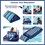Aqua Leisure Aqua Premium Convertible Pool Lounger - Navy/Green/White Stripe - AZL16997P2