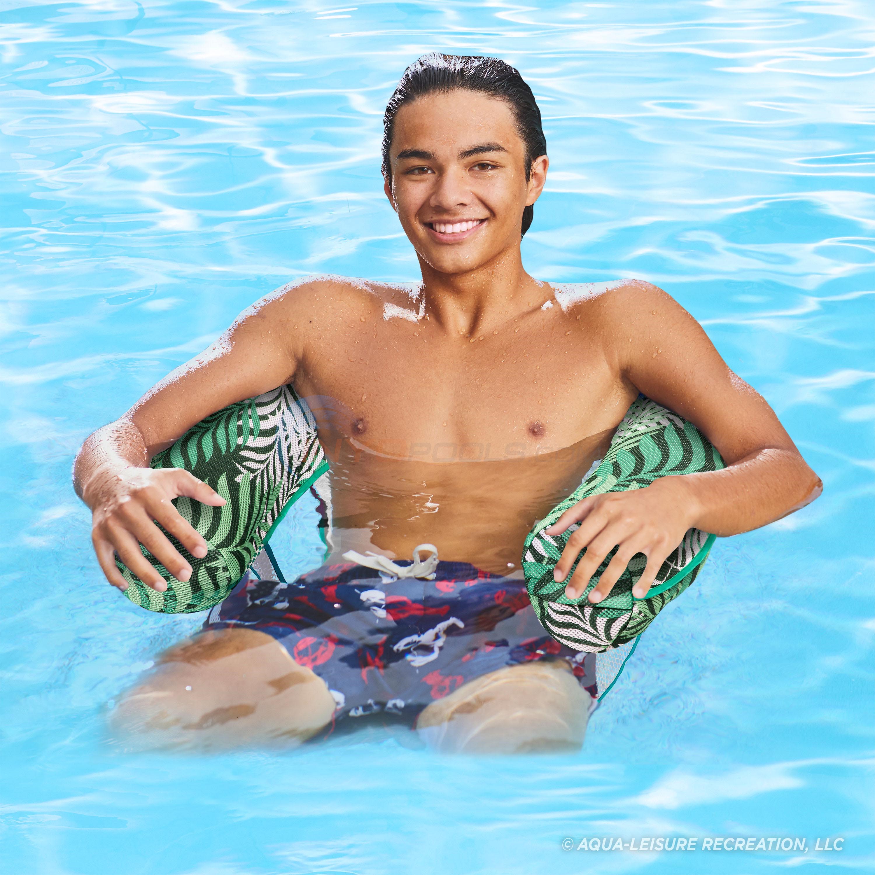 Aqua Leisure Aqua Inflatable Noodle Chair Teal Fern