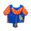 Aqua Leisure SwimSchool Swim Trainer Vest with UPF50 Shoulder Sleeves - Blue/Orange - AZT15126SM