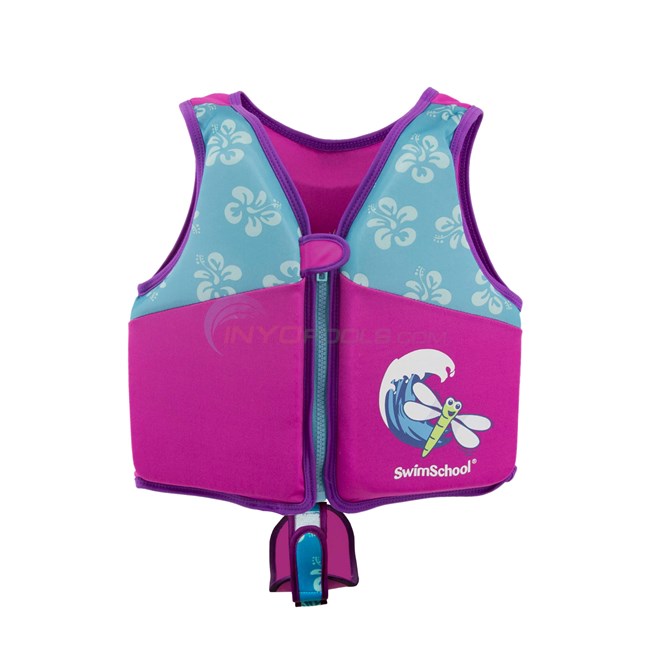 Swim Trainer Vest - Pink/Aqua