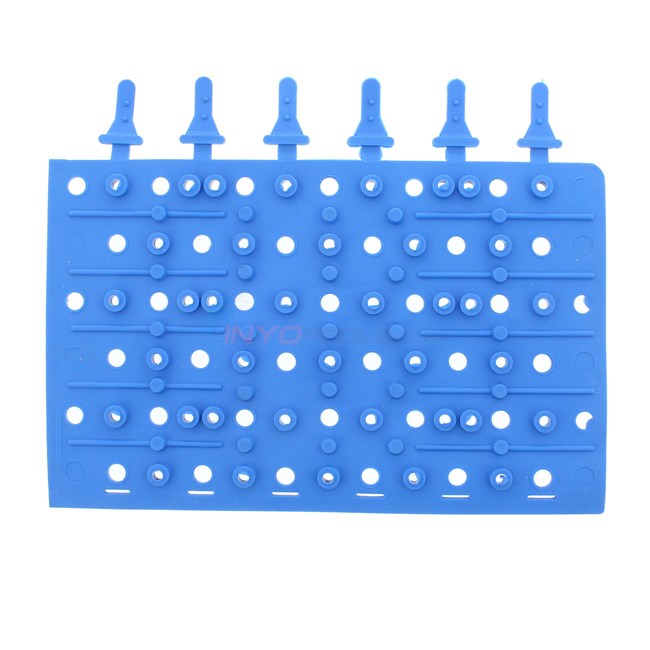 Aqua Products O.E.M Brush Blue Molded Rubber for Aqua Bot Pool Cleaners (2-Pack) - 3002B