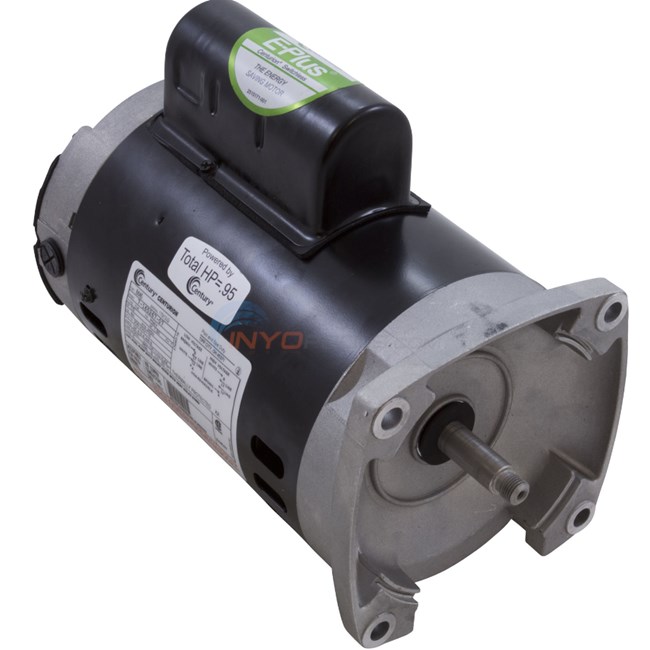 Century (A.O. Smith).5 HP Full Rate Energy Efficient Motor (Total HP 0.95), Square Flange 56Y Frame, Single Speed - Model B845 - B2845