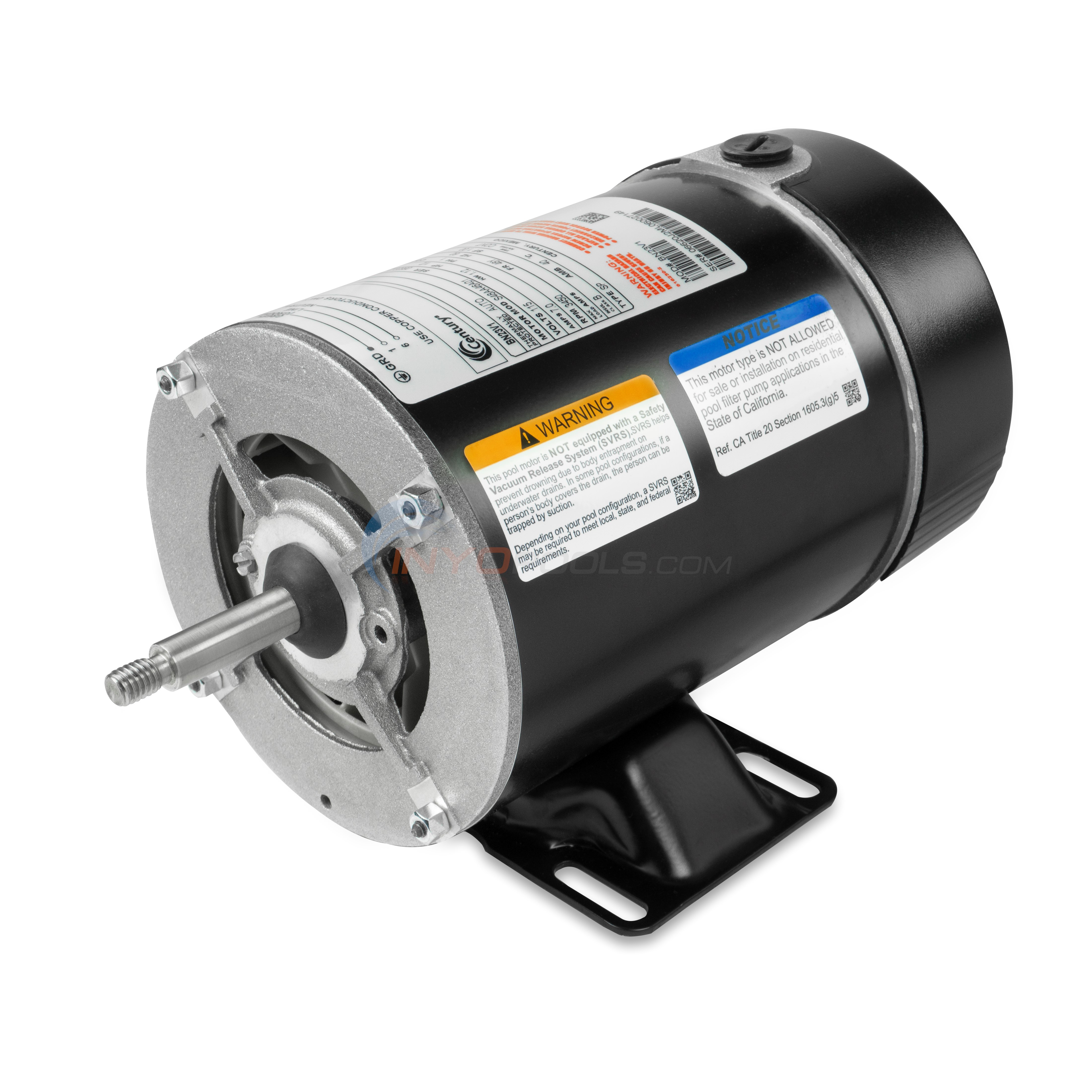 Magnetek Century 1/2 HP Thru-Bolt 48Y Motor - BN23V1