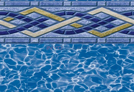 27' Round 54" Depth Unibead Brighton Prism Standard Gauge Liner - 050027RDBPMUB54