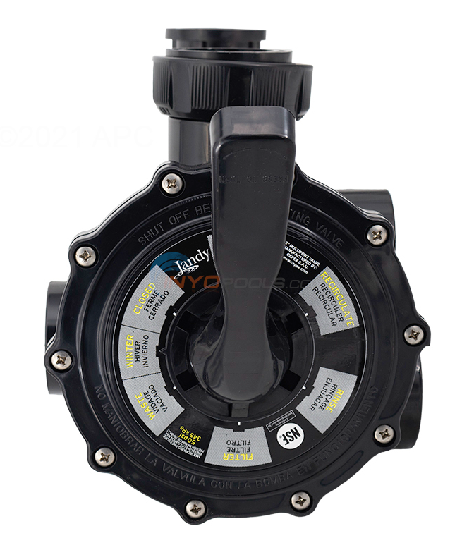 Jandy Zodiac Side Mount Multiport Valve for DEV48, DEV60, JS60SM, and