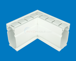 Channel Drain 90 Degree Angle White 10-Per Carton