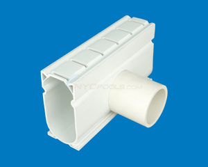 Channel Drain Side Adapter White 4-Per Carton