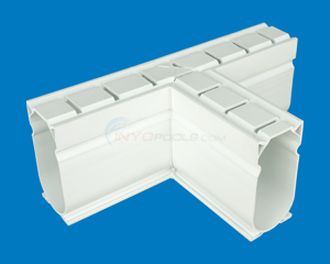Channel Drain Tee White 4-Per Carton