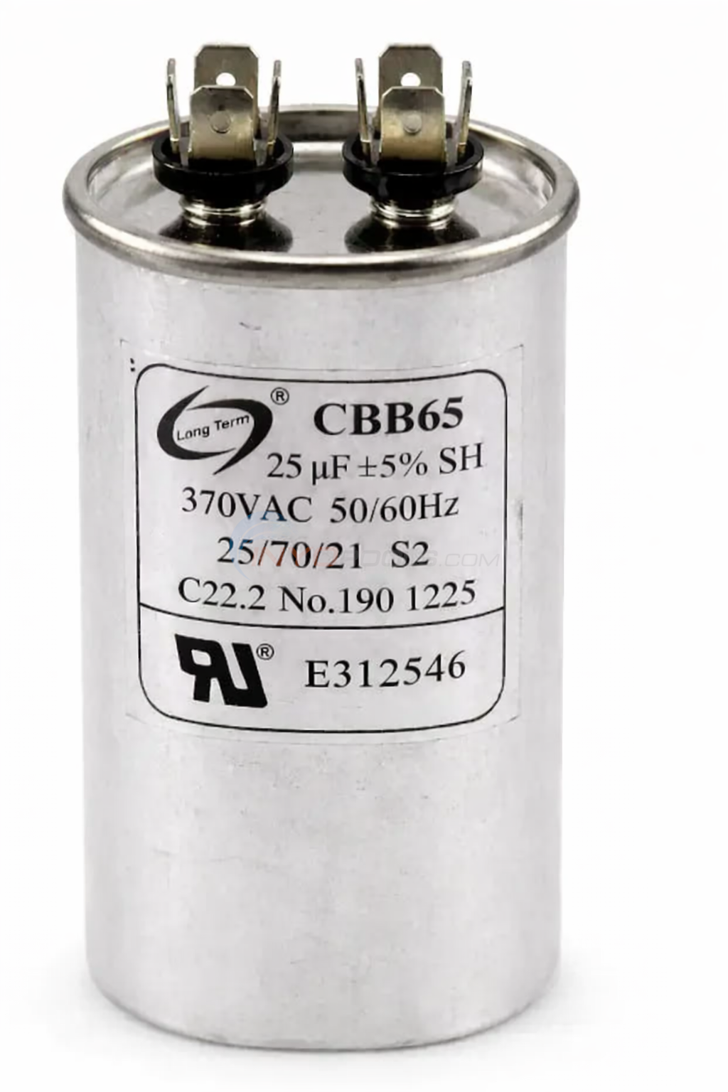 Pureline Pool/Spa Motor Run Capacitor, 25 MFD 370VAC 50/60Hz