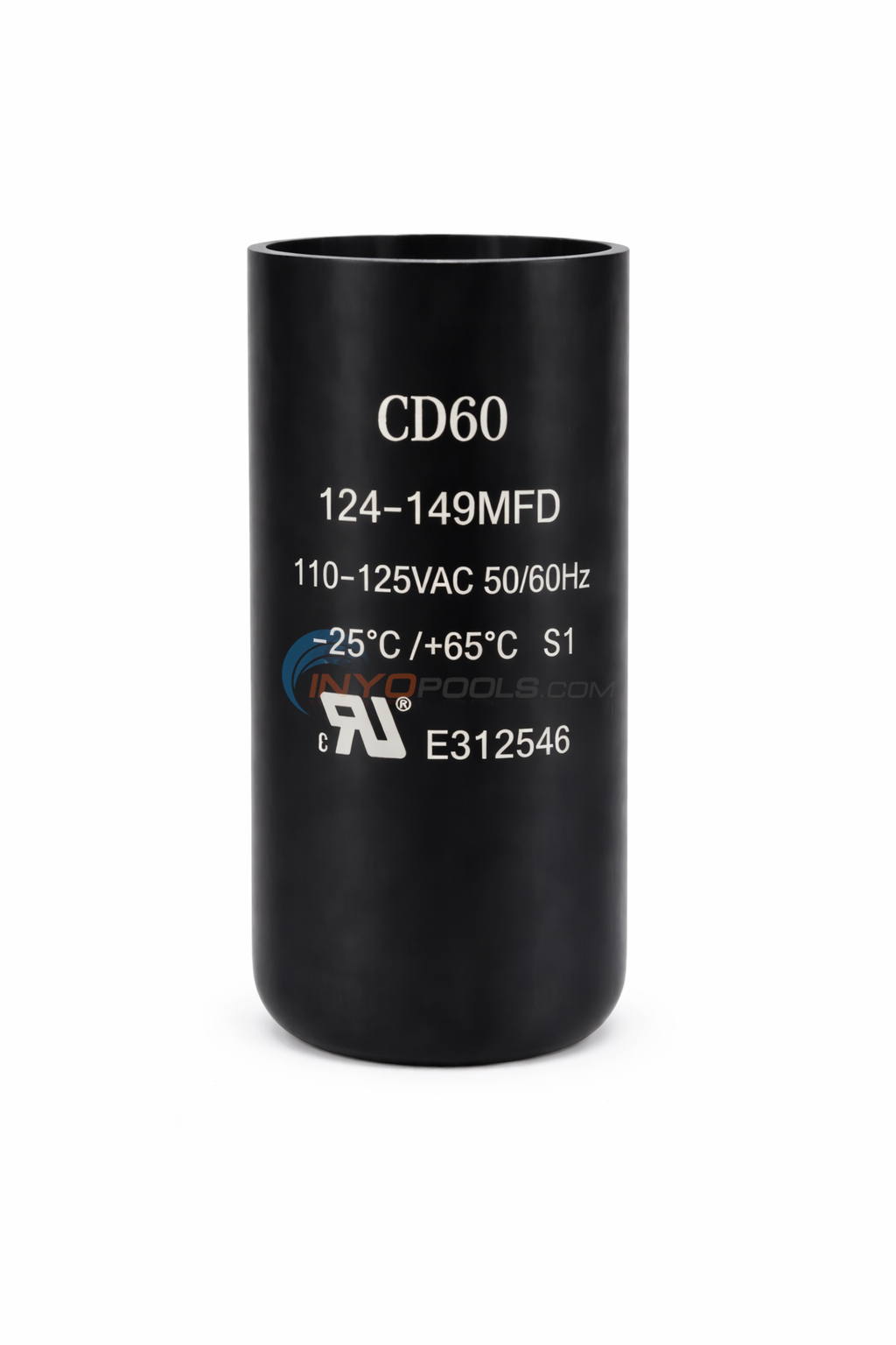 Pureline Pool/Spa Motor Start Capacitor, 124-149 MFD 110-125VAC