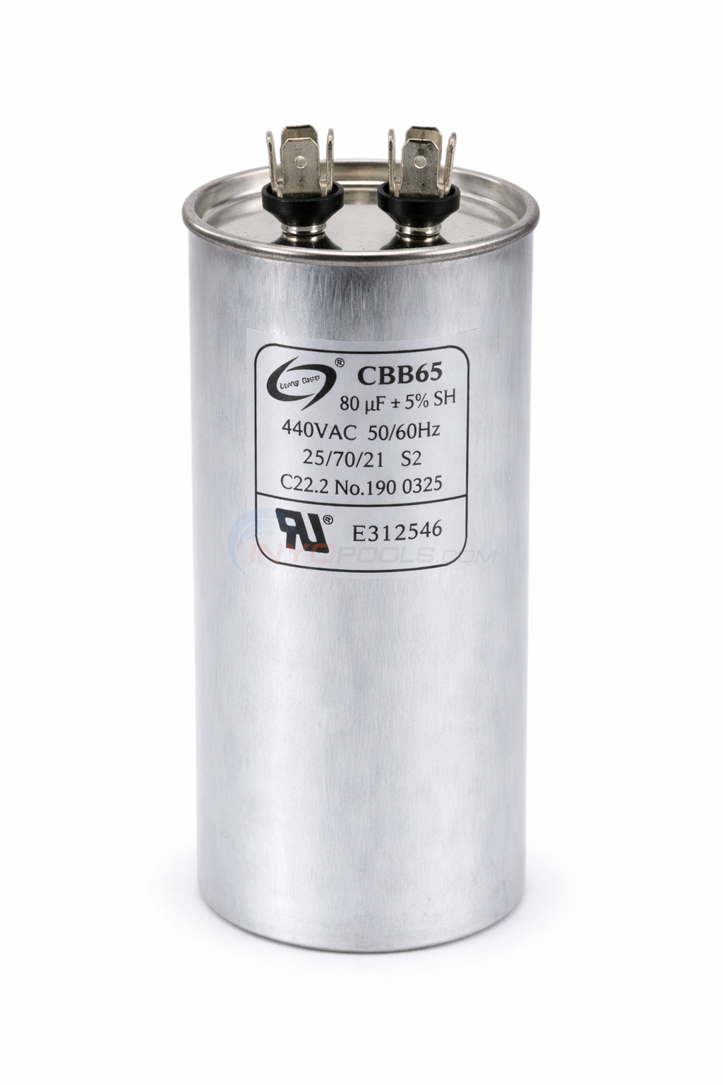 Pureline Heat Pump Compressor Capacitor, 80uF, 440 VAC