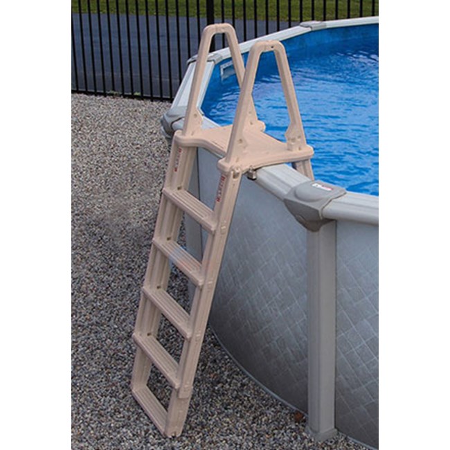 Confer Plastics Evolution Adjustable 48" to 54" A-Frame 5 Step Pool Ladder - 7100X