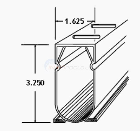 Stegmier Deck Drain White Case of 8 - 10 Ft. Sections (Total 80 Ft.) - D2W