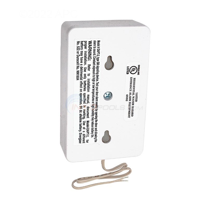 PoolGuard Immediate Safety Pool Door Alarm, White DAPTWT