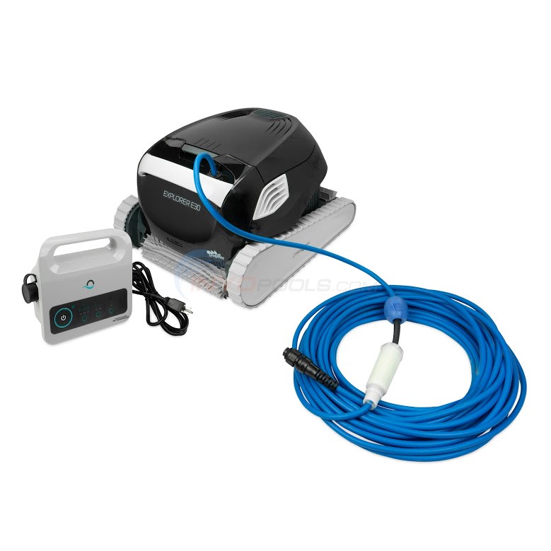 Maytronics Dolphin E30 with Wi-Fi Inground Pool Cleaner, 60 Ft Cable, All Pool Surface Types - Model 99996240-XP - 99996241-XPI